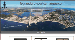 Desktop Screenshot of legrauduroi-portcamargue.com